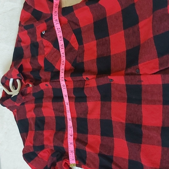 Lucky Brand red/black plaid button down shirt - Picture 5 of 6